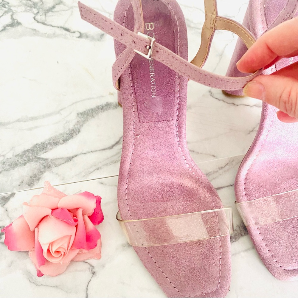 💕Pretty Purple PVC Heels SZ 8.5 - Picture 9 of 13